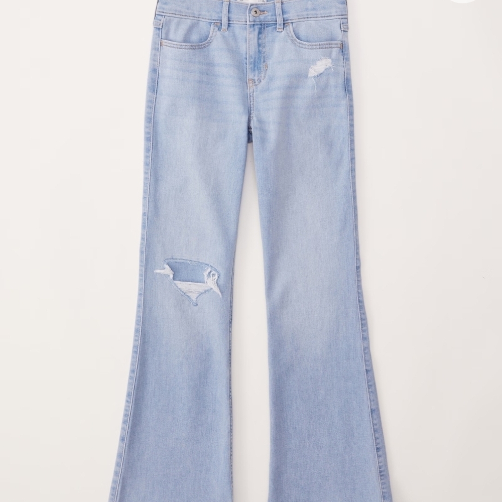 Abercrombie & Fitch Light Blue Flare Jeans
